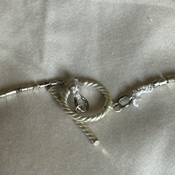 Long Grey Pearl String Necklace - Handmade! - Picture 9 of 15